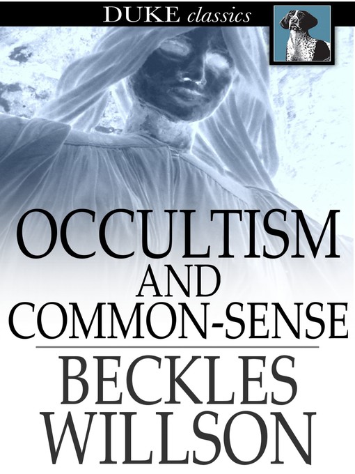 Cover of Occultism and Common-Sense